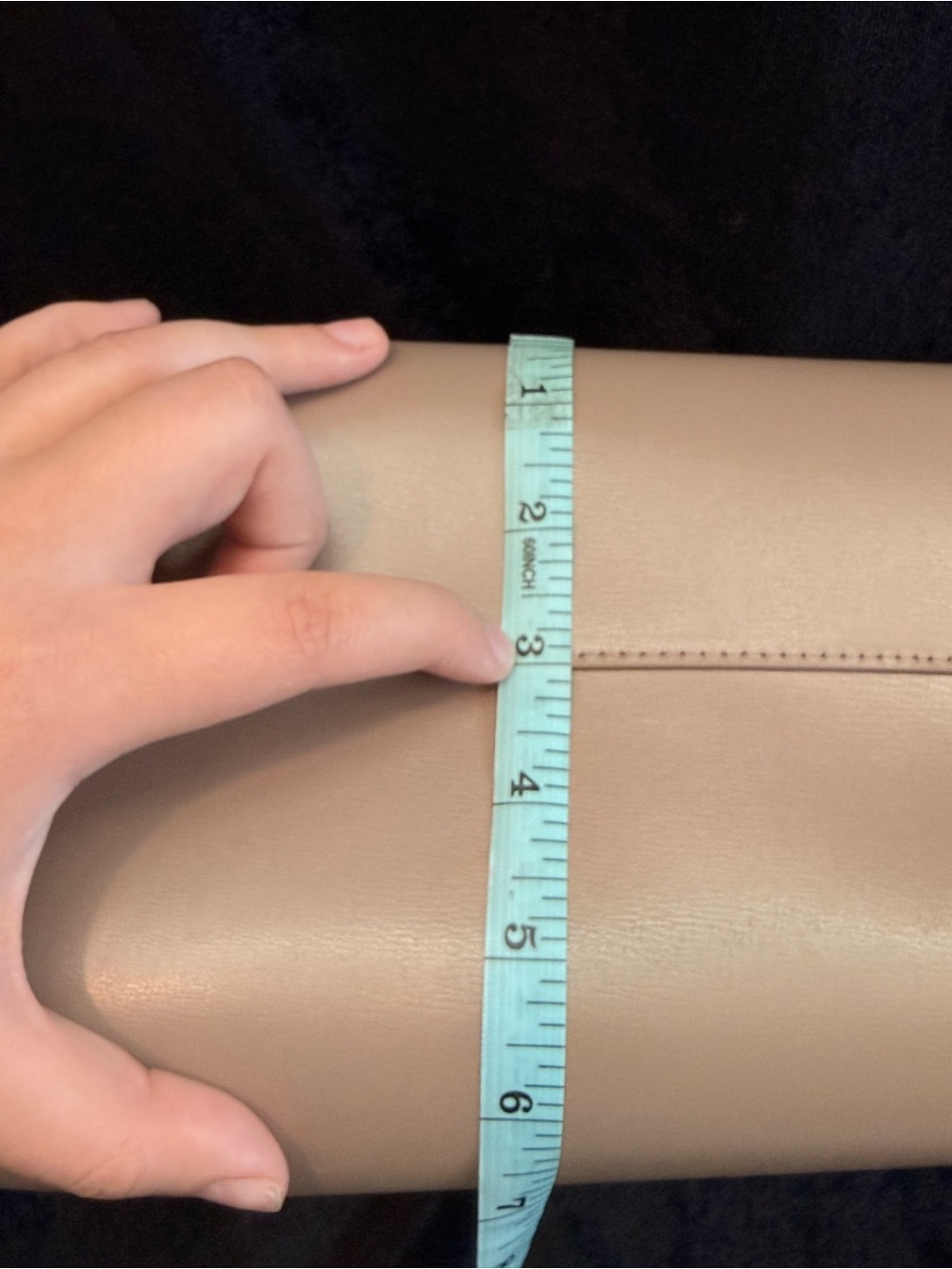 Kurt Geiger Taupe Leather Tote with Gold Charm - Picture 9 of 9